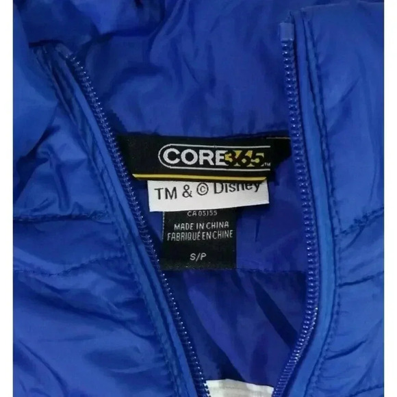 Disney+ Day Disney Plus Embroidered Blue Lightweight Insulated Zip Vest Size S - Picture 8 of 8